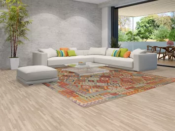 Reversible Wool Kilim Area Rug 10x13