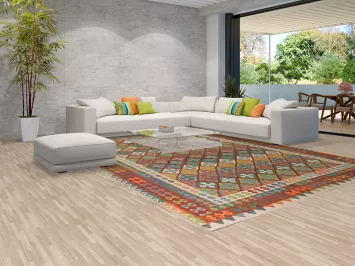 Reversible Wool Kilim Large Oriental Rug 10x16