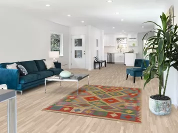 Colorful Kilim Reversible Wool Area Rug 5x7