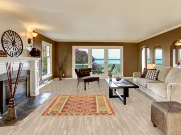 Reversible Wool Kilim Oriental Area Rug 5x6