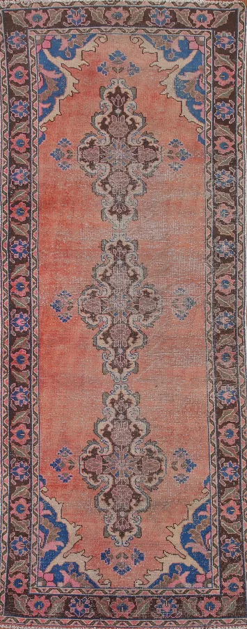 Handmade Wool Bakhtiari Persian Runner Rug 4x10