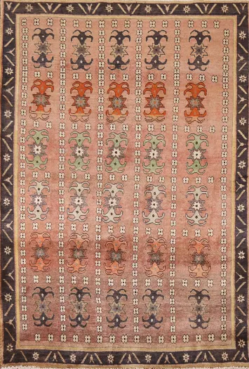 All-Over Wool Shiraz Persian Area Rug 4x6
