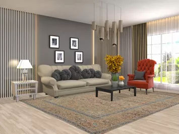 Traditional Kashan Persian Area Rug 8x11