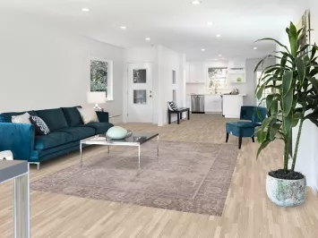 Distressed Wool Tabriz Persian Area Rug 6x10