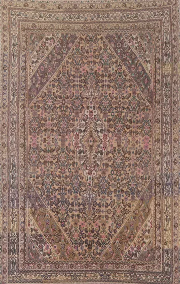 Geometric Hamedan Persian Area Rug 8x11