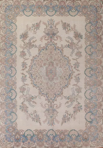 Vintage Wool Tabriz Persian Area Rug 8x11