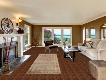 All-Over Wool Mahal Persian Runner Rug 3x10