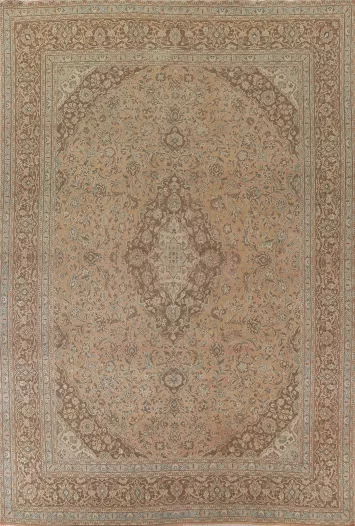 Traditional Mashad Persian Area Rug 9x12