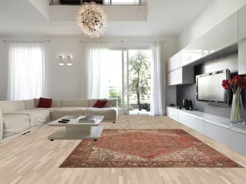 Geometric Heriz Persian Area Rug 10x13