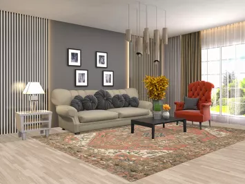 Vegetable Dye Heriz Persian Area Rug 8x11