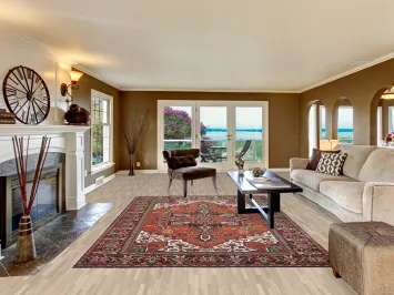 Vegetable Dye Heriz Persian Area Rug 7x11