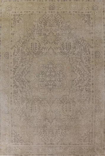 Distressed Tabriz Persian Area Rug 10x13