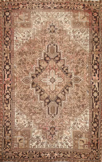 Geometric Heriz Persian Area Rug 8x11