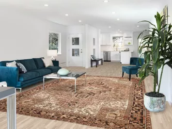 Geometric Heriz Persian Area Rug 8x11