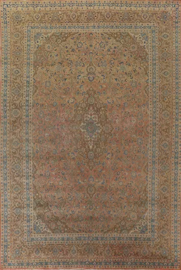 Traditional Mashad Persian Area Rug 10x13