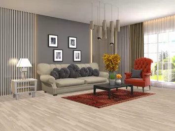 Vintage Geometric Lori Persian Area Rug 4x7