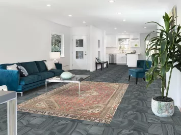 Pink Geometric Hamedan Persian Area Rug 6x9