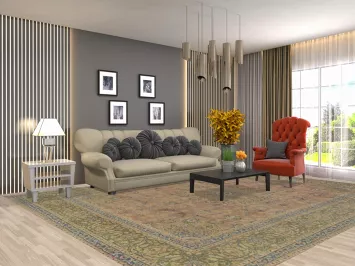 Handmade Kashmar Persian Area Rug 10x13