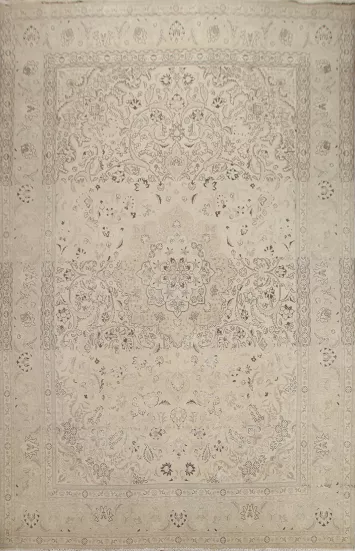 Distressed Wool Tabriz Persian Area Rug 10x13