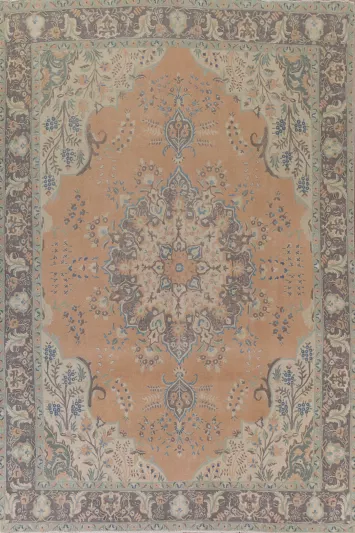 Handmade Wool Tabriz Persian Area Rug 9x13