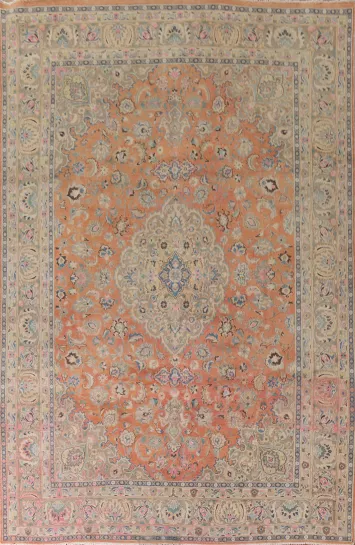 Traditional Mashad Persian Area Rug 8x11