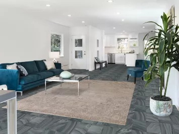 Distressed Wool Tabriz Persian Area Rug 7x10