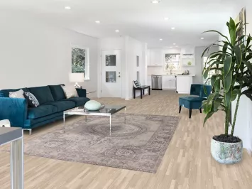 Vintage Wool Tabriz Persian Area Rug 6x9