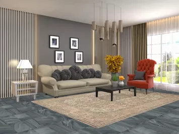 Geometric Wool Tabriz Persian Area Rug 6x10