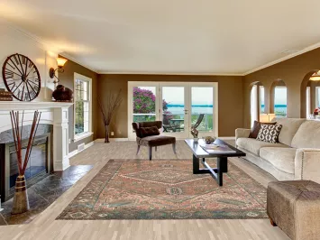 Geometric Heriz Persian Area Rug 8x11