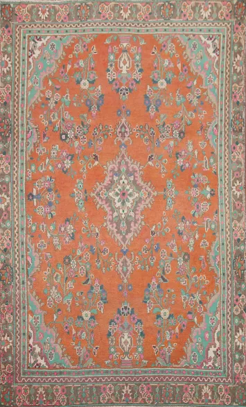 Vintage Hamedan Persian Area Rug 6x9