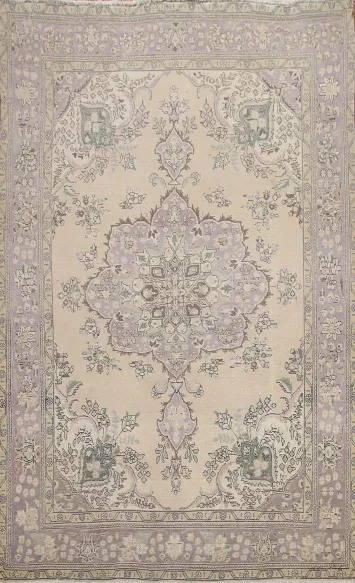 Handmade Wool Tabriz Persian Area Rug 6x9