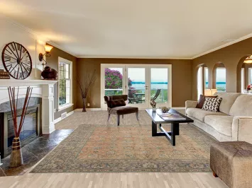 All-Over Floral Tabriz Persian Area Rug 9x11