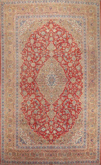 Traditional Kashan Persian Area Rug 10x13