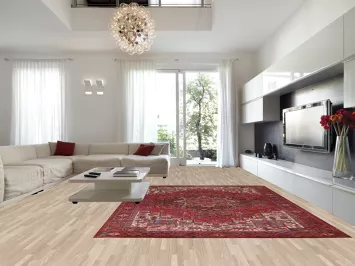 Geometric Wool Heriz Persian Area Rug 10x13