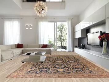 Pre-1900 Antique Vegetable Dye Sultanabad Persian Rug 12x19