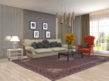 Antique Vegetable Dye Tabriz Persian Area Rug 8x11