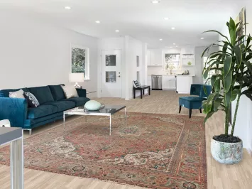 Vintage Wool Heriz Persian Area Rug 8x11