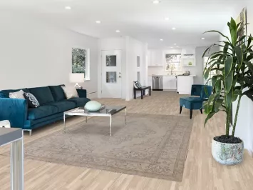 Distressed Wool Tabriz Persian Area Rug 7x10