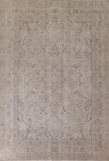 Vintage Floral Kashan Persian Area Rug 9x12