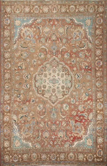 Floral Mashad Persian Area Rug 9x12