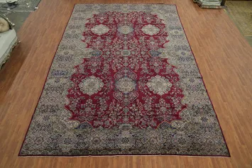 Vegetable Dye Antique Kerman Persian Rug 13x19