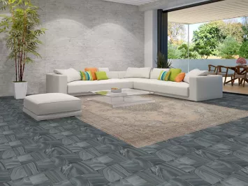 Distressed Wool Tabriz Persian Area Rug 10x13