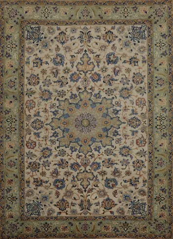 Vintage Wool Najafabad Persian Area Rug 8x11