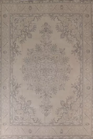 Distressed Tabriz Persian Area Rug 10x12