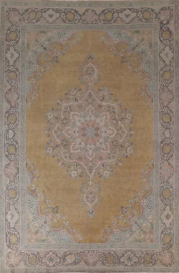Over-Dyed Wool Tabriz Persian Area Rug8x11