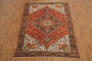Geometric Heriz Persian Area Rug 8x11