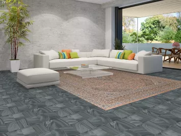 Floral Wool Mashad Persian Area Rug 10x13