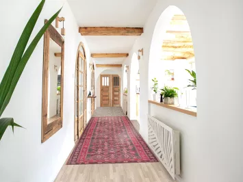 All-Over Tabriz Persian Runner Rug 4x14