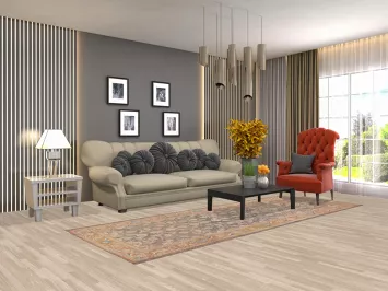 Vintage Wool Mahal Persian Runner Rug 4x10