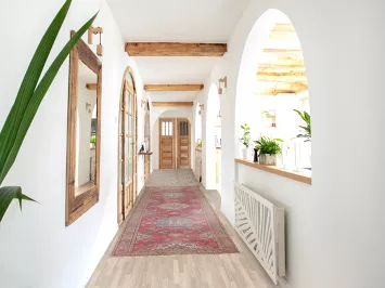 Vintage Tabriz Persian Runner Rug 3x13